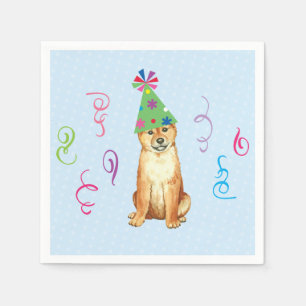 Guardanapo De Papel Festa de aniversário Shiba Inu