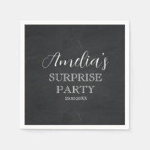 Festa de Aniversário Surpresa Preto e Branco