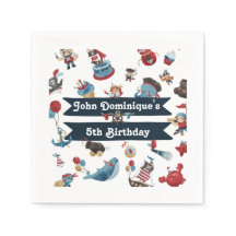 Festa de aniversário Tema Pirata Napkin