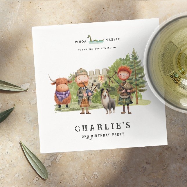 Guardanapo De Papel Festa de aniversário Tesoita Escocês (Criador carregado)