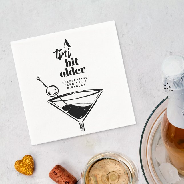 Guardanapo De Papel Festa de aniversário Tini Bit Antigo Martini (Criador carregado)