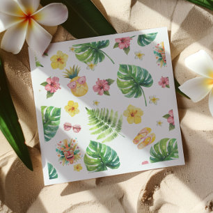 Guardanapo De Papel Festa de aniversário tropical Aloha Luau