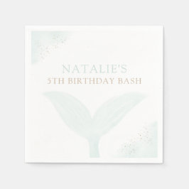 Guardanapo De Papel Festa de aniversário Turquoise Sereia