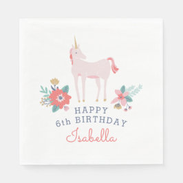 Guardanapo De Papel Festa de aniversário Unicorn Fields
