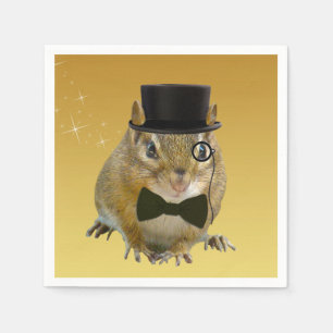 Guardanapo De Papel Festa de Ano Novo do Chipmunk