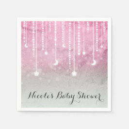 Guardanapo De Papel Festa de Baby Shower Celestial Lua & Estrelas