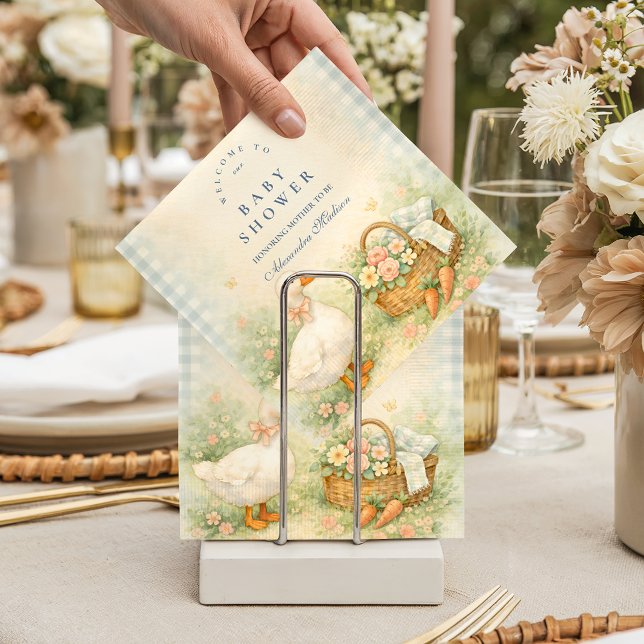 Guardanapo De Papel Festa de Bebê da Pastel Silly Goose Farm (Criador carregado)