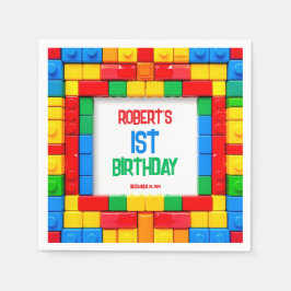 Guardanapo De Papel Festa de Blocos de Aniversário Napkins