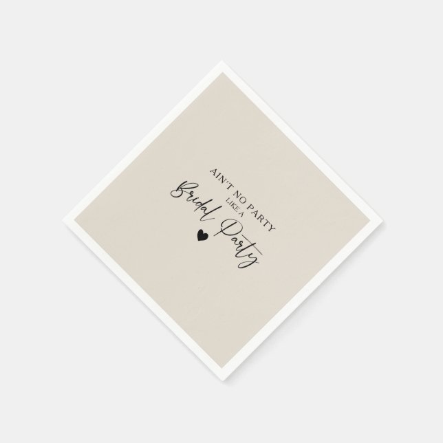 Guardanapo De Papel Festa de caligrafia minimalista (Canto)