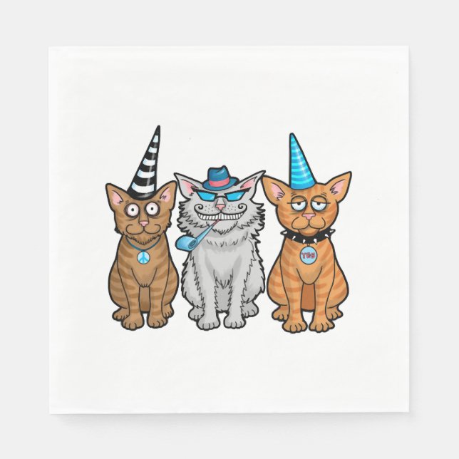 Guardanapo De Papel Festa de Cat (Frente)