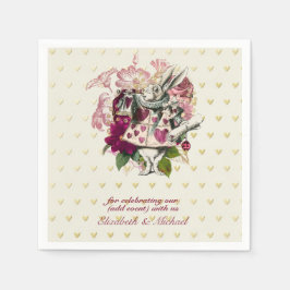 Guardanapo De Papel Festa de Chá da Alice Vintage Personalizada