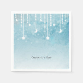 Guardanapo De Papel Festa de Chá de Bebê Celestial Lua & Estrelas