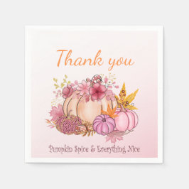 Guardanapo De Papel Festa de chá de fraldas Bonita de Pumpkin Spice
