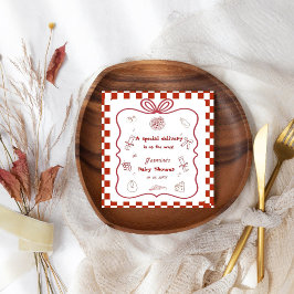 Guardanapo De Papel Festa de Chá de fraldas de pizza de entrega especi