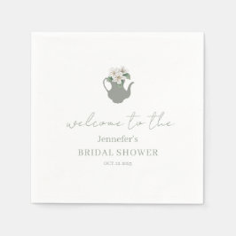 Guardanapo De Papel Festa de chá de jardim para noiva