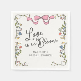 Guardanapo De Papel Festa de Chá de Noiva Caprichosa com Tema de Jardi