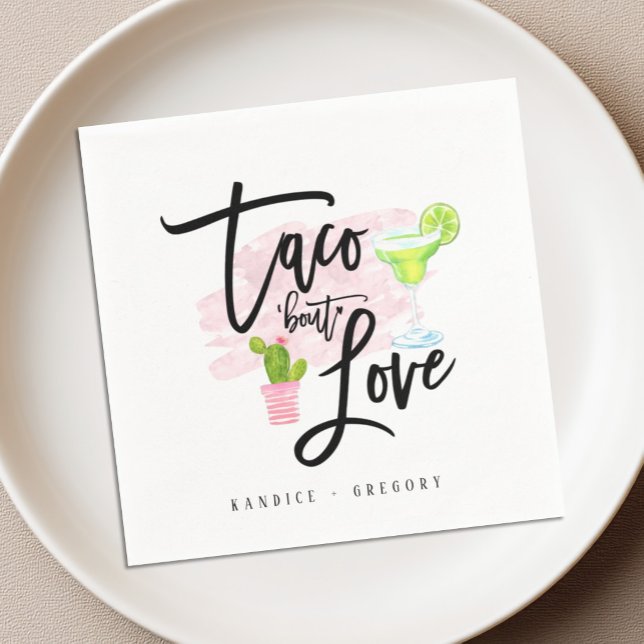Guardanapo De Papel Festa de Chá de Noiva Taco Bout Love (Criador carregado)