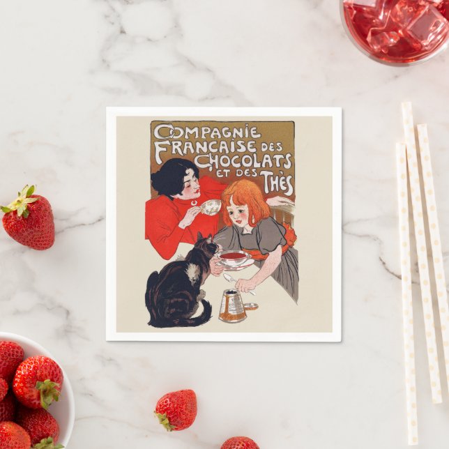 Guardanapo De Papel Festa de Chocolate Francês Arte Inlen (Insitu)