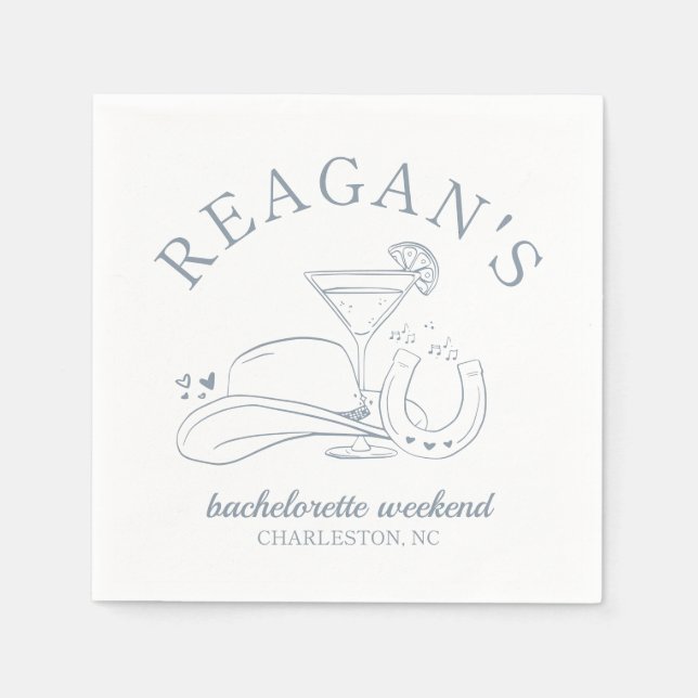 Guardanapo De Papel Festa de Despedida de Solteira de Cowgirl Ocidenta (Frente)