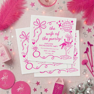 Guardanapo De Papel Festa de Despedida de Solteira Desta Esposa É Uma 