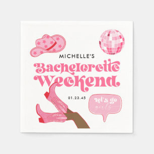 Guardanapo De Papel Festa de Despedida de Solteira do Último Rodeio de