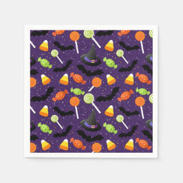 Guardanapo De Papel Festa de Dia das Bruxas Colorida Bonita