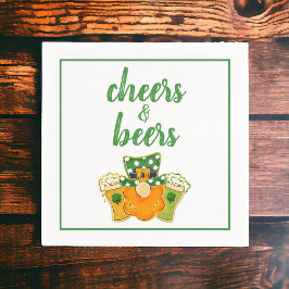 Guardanapo De Papel Festa de Dia de São Patrício Leprechaun de Saúde e