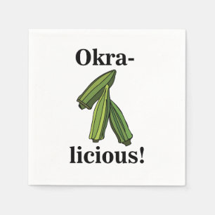 Guardanapo De Papel Festa de Espécies Vegetais de Okra