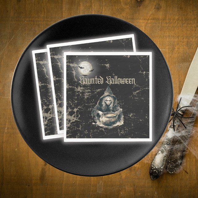 Guardanapo De Papel Festa de Figurino do Dia das Bruxas de Bruxas de H (Criador carregado)