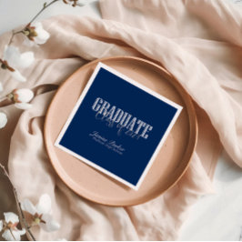 Guardanapo De Papel Festa de Formatura Azul Clássico Ano da Turma Mode