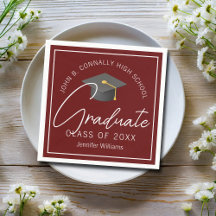 Festa de Formatura Burgundy Moderna Personalizada