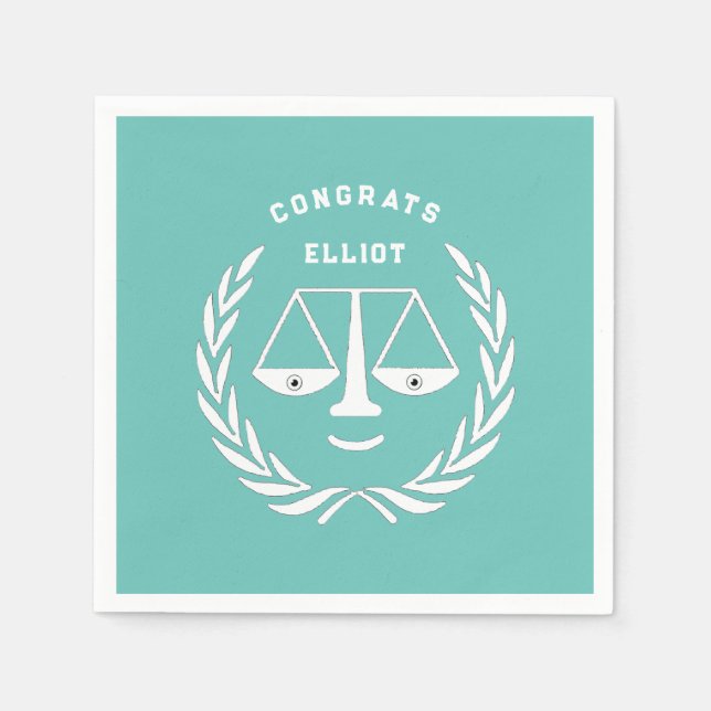 Guardanapo De Papel Festa de formatura da Faculdade de Direito (Frente)