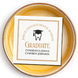 Guardanapo De Papel Festa de formatura de Dentista Personalizada da Fa