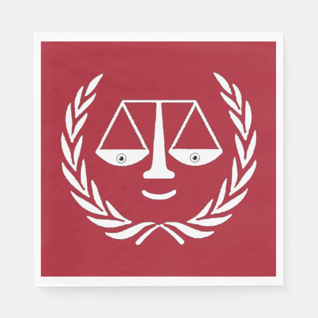 Guardanapo De Papel Festa de formatura de Direito do Advogado Napkins (Frente)