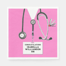 Guardanapo De Papel Festa de formatura de Enfermeiro Napkins