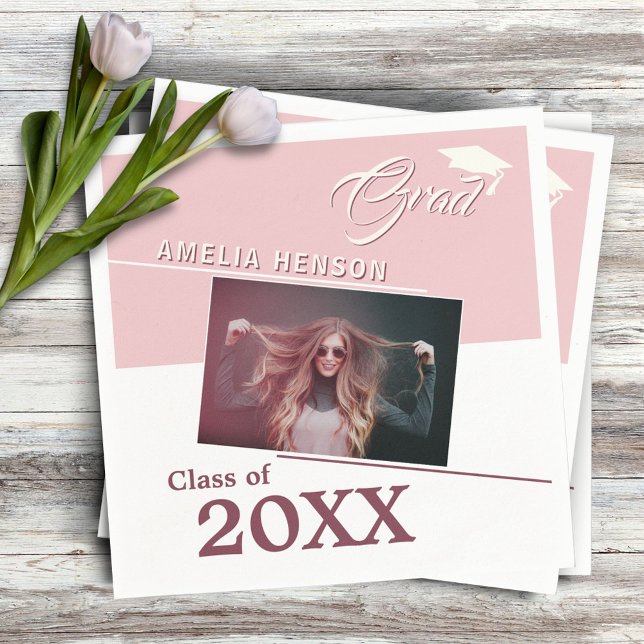 Guardanapo De Papel Festa de formatura de Fotografias de Formando Rosa (Criador carregado)