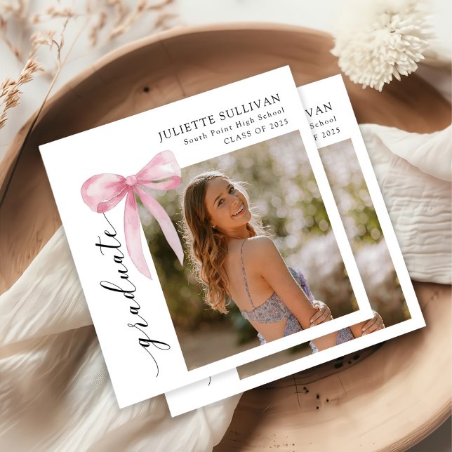 Guardanapo De Papel Festa de formatura de fotos do Arco rosa (Criador carregado)