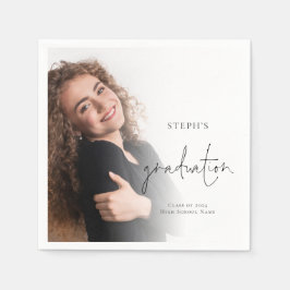 Guardanapo De Papel Festa de formatura de Sobreposição de Foto Mínima 