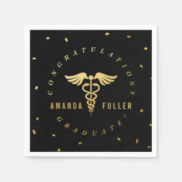 Guardanapo De Papel Festa de formatura Médica Personalizada Napkins