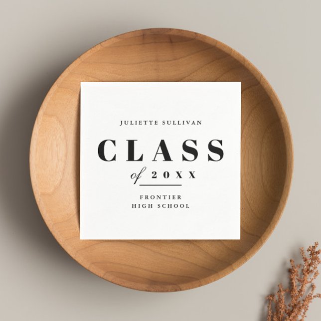 Guardanapo De Papel Festa de formatura mínima (Criador carregado)