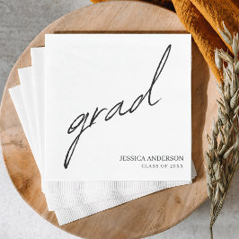 Guardanapo De Papel Festa de Formatura Minimalista Personalizada