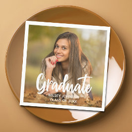Guardanapo De Papel Festa de formatura Personalizada de Script de Foto