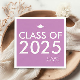 Guardanapo De Papel Festa de formatura Personalizada Roxa Moderna