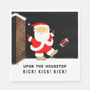 Guardanapo De Papel Festa de Futebol de Natal
