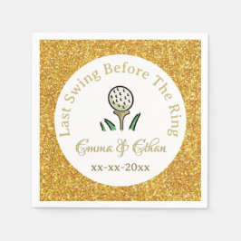 Guardanapo De Papel Festa de Golfe de Pré-Casamento - Festa Branca Dou