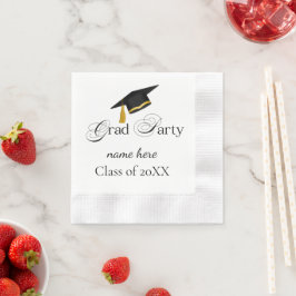 Guardanapo De Papel Festa de Graduação Personalizada, Nome e Ano