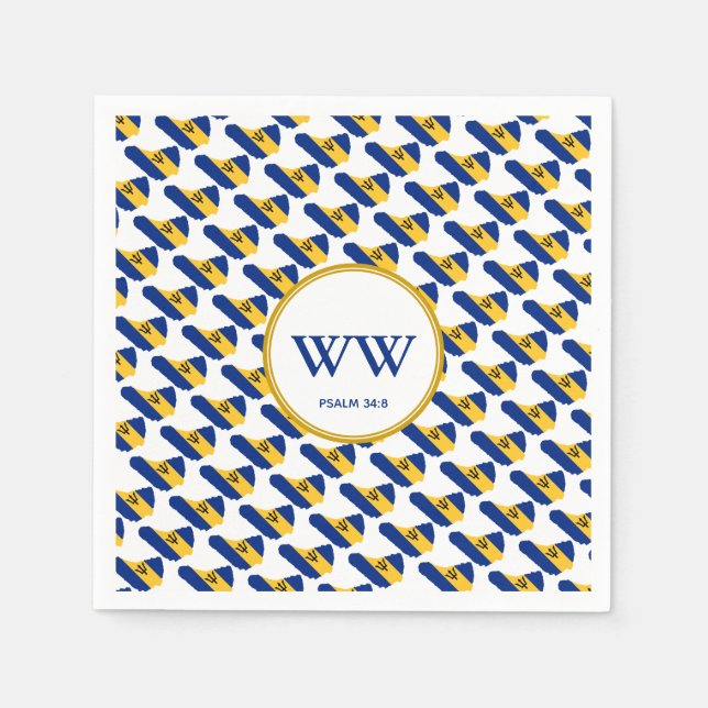 Guardanapo De Papel Festa de Herança de Aniversário da Celebração de B (Frente)