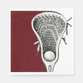 Guardanapo De Papel Festa de Lacrosse Marrom