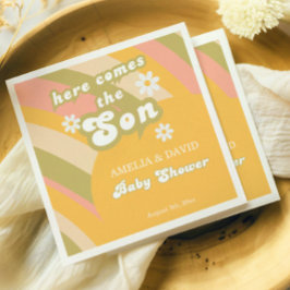 Guardanapo De Papel Festa de margarida Chá Retro Boy Amarelo Retro