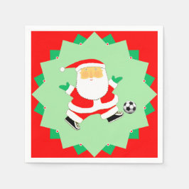 Guardanapo De Papel Festa de Natal de Futebol